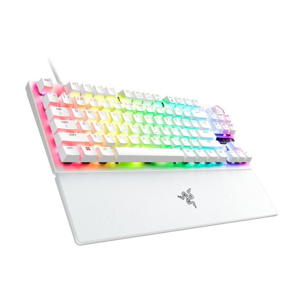 TECLADO RAZER HUNTSMAN V3 PRO (USA) TENKEYLESS BLANCO (RZ03-04981700-R3M1)