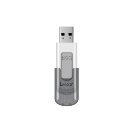 Lexar JumpDrive V100 unidad flash USB 128 GB USB tipo A 3.2 Gen 1 (3.1 Gen 1) Gris, Blanco