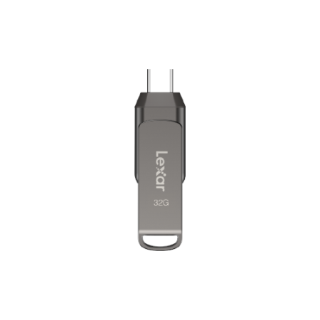 Lexar JumpDrive LJDD400032G-BNQNG unidad flash USB 32 GB USB Tipo C 3.2 Gen 1 (3.1 Gen 1) Gris