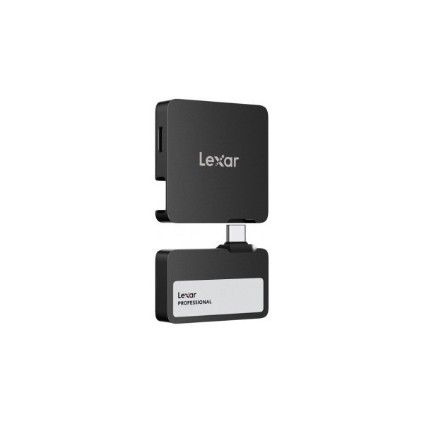 LEXAR PROFESSIONAL GO EXTERNAL PORTABLE SSD 2TB,USB3.2 GEN2 UP TO 1050MB/S READ AND 1000MB/S WRITE CON HUB 4-PUERTOS USB TYPE-C 