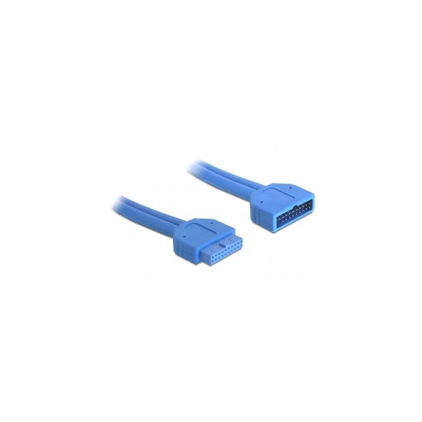 DeLOCK 82943 cable USB 0,45 m USB 3.2 Gen 1 (3.1 Gen 1) Azul