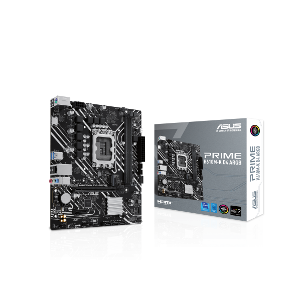 ASUS PRIME H610M-K D4 ARGB Intel H610 LGA 1700 micro ATX
