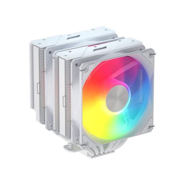 FSP REFRIGERACIONES DE AIRE INTEL LGA 1851/1700/1200 AMD AM4/AM5 120MM WHITE TOP COVER HIGH-PERFORMANCE QUIET PWM ARGB FAN