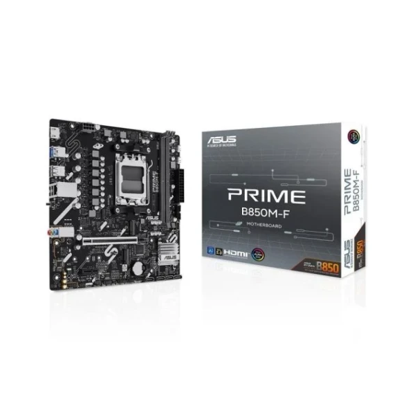 PLACA ASUS PRIME B850M-F,AMD,AM5,B850,2DDR5,128GB,1HDMI,4SATA3+2M.2,GBLAN,5USB3.2,MATX
