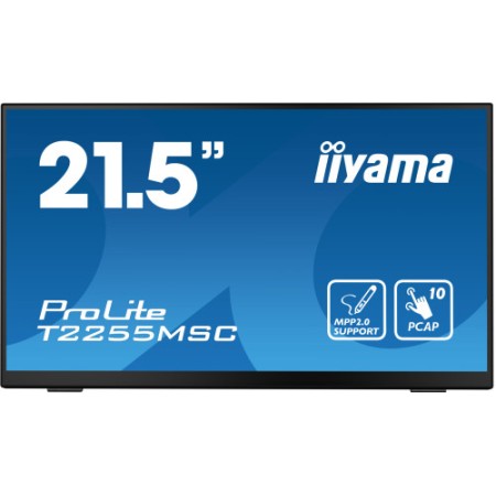 MONITOT IIYAMA 22″ TACTIL CAPACITIVO, T2255MSC-B1, IPS, 60HZ, 5 MS, HDMI, USB, DISPLAYPORT, ALT, VESA 100 x 100