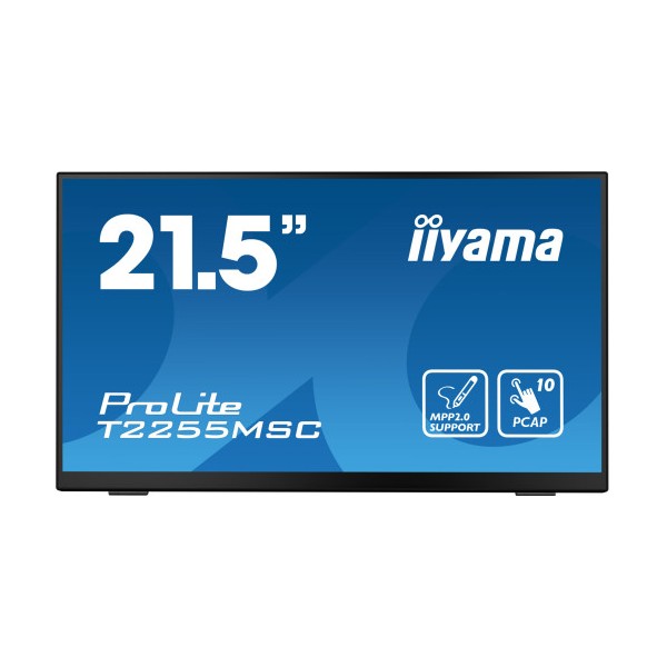 MONITOT IIYAMA 22″ TACTIL CAPACITIVO, T2255MSC-B1, IPS, 60HZ, 5 MS, HDMI, USB, DISPLAYPORT, ALT, VESA 100 x 100