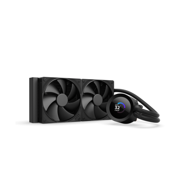 NZXT KRAKEN 240 V2 - 240MM AIO LIQUID COOLER W/ 1.54IN. DISPLAY AND RADIATOR FANS (BLACK)