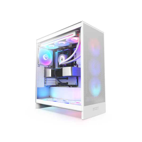 NZXT H7 Flow RGB Midi Tower Blanco