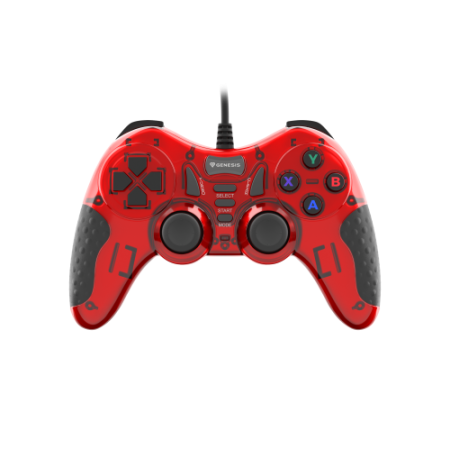 GENESIS MANGAN 200 Rojo USB 2.0 Gamepad Analógico/Digital PC