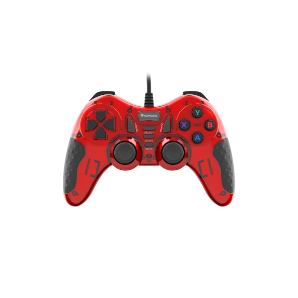 GENESIS MANGAN 200 Rojo USB 2.0 Gamepad Analógico/Digital PC