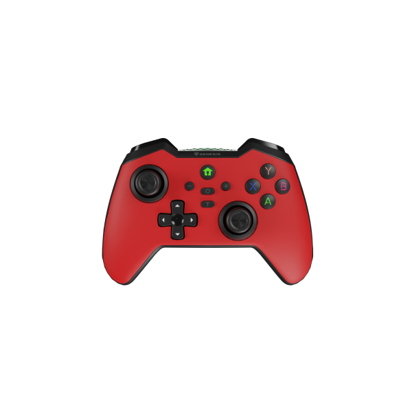 GENESIS Mangan 400 Rojo Bluetooth Gamepad Analógico/Digital Android, MAC, Nintendo Switch, PC, iOS