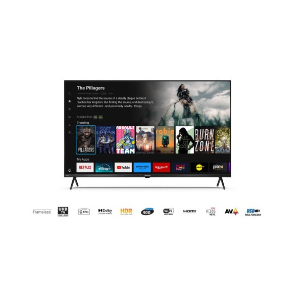 TELEVISOR SHARP 43″43GK4245E TIVO TV, 4K ULTRA HD, SMART TV, ACTIVE MOTION 400, NEGRO