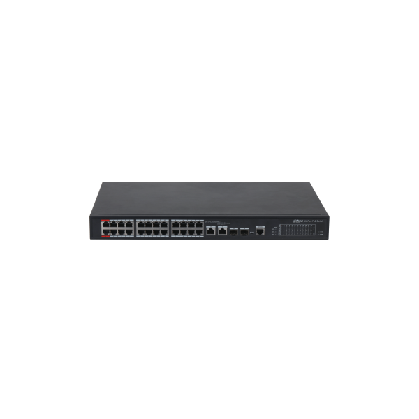 (DH-PFS4226-24ET-360-V3) DAHUA SWITCH L2 HI-POE 2.0 GESTIONABLE 24 PUERTOS 10/100 + 2 UPLINK COMBO GIGABIT/SFP