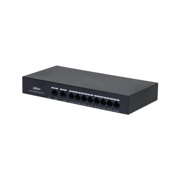 (DH-PFS3010-8GT-65) DAHUA SWITCH 10 PUERTOS, 8 PUERTOS POE, 60W, HI-POE, L2, UNMANAGED