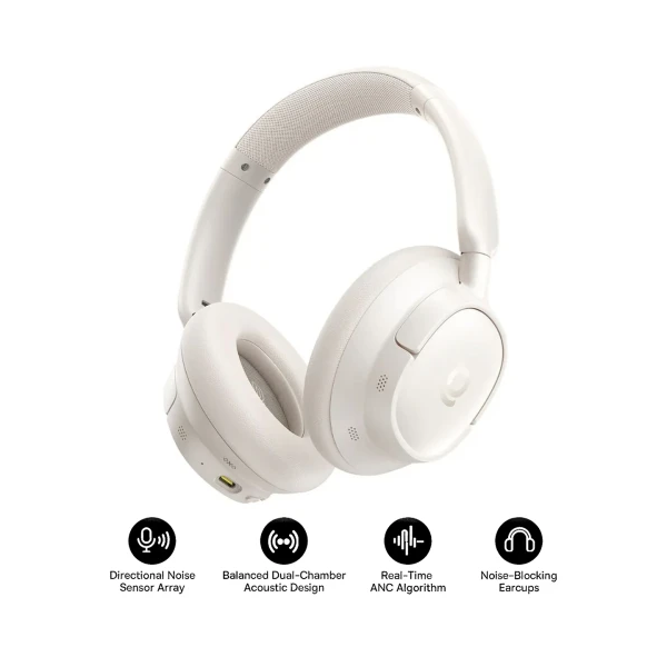 OS-BASEUS BASS BH1 NC WIRELESS NOISE CANCELLING HEADPHONES STARLIGHT OFF-WHITE