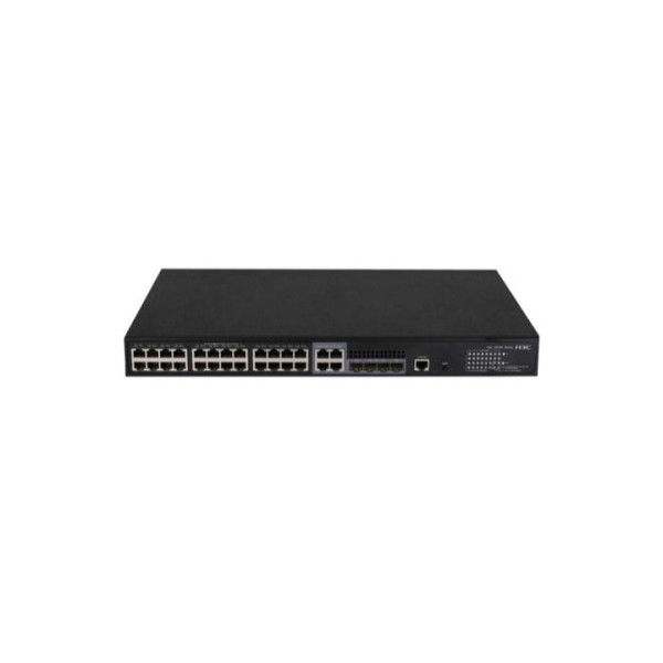 H3C S5130S-28S-PWR-EI L2 ETHERNET SWITCH WITH 24*10/100/1000BASE-T POE+ PORTS(AC 185W) AND 4*1G/10G BASE-X SFP PLUS PORTS,(AC)