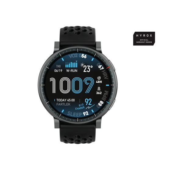 Amazfit Active Max 3,81 cm (1.5″) AMOLED Digital 480 x 480 Pixeles Pantalla táctil Negro