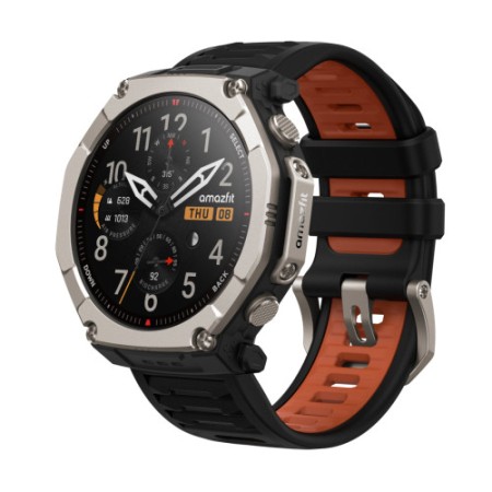 Amazfit T-Rex Ultra 2 129,5 cm (51″) AMOLED 51 mm Digital 480 x 480 Pixeles Pantalla táctil Titanio Wifi GPS (satélite)