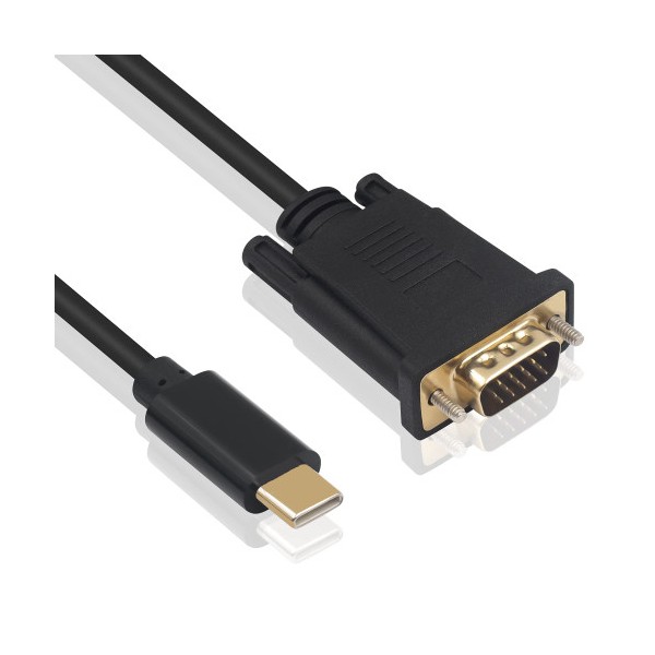 Ewent EC1052 adaptador de cable de vídeo 1,8 m USB Tipo C VGA (D-Sub)