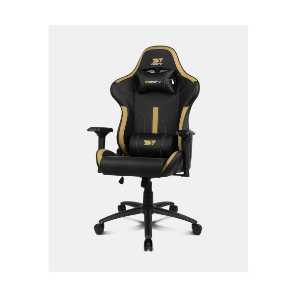 DRIFT DR350 Butaca para jugar Asiento acolchado Oro, Negro