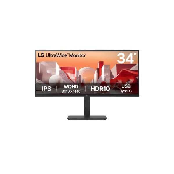 LG 34BA75QE-B pantalla para PC 86,4 cm (34″) 3440 x 1440 Pixeles Wide Quad HD LCD Negro