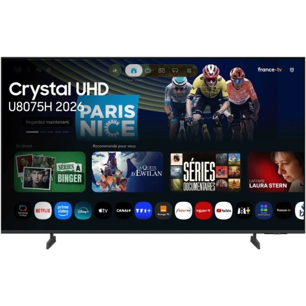 Televisor Samsung Crystal 4K AI U8075H 65″/ Ultra HD 4K/ Smart TV/ WiFi