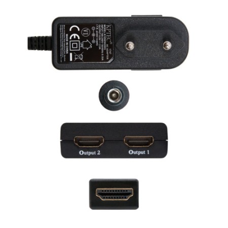 NANOCABLE HDMI DUPLICADOR V1.3 1X2 CON ALIM. Y PIGTAIL 50 CM (10.25.3502)