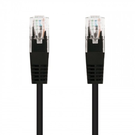 Nanocable CABLE RED LATIGUILLO RJ45 CAT.5E UTP AWG24, NEGRO, 3.0 M