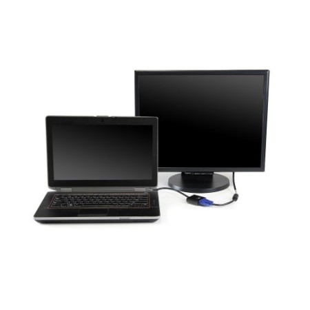 Ewent EW9864 adaptador de cable de vídeo 0,2 m HDMI VGA, 3.5mm Negro