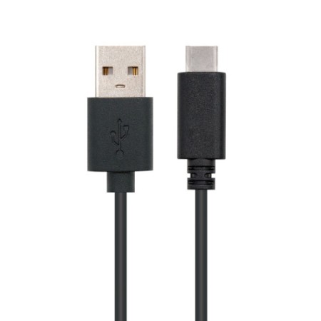 Nanocable USB 2.0, 0.5m cable USB 0,5 m USB C USB A Negro
