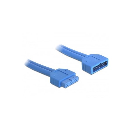 DeLOCK 82943 cable USB 0,45 m USB 3.2 Gen 1 (3.1 Gen 1) Azul