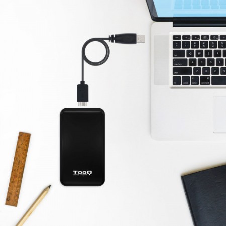 TooQ Caja externa para discos duros 2.5″ SATA I/II/III a USB 3.1 Gen1 con UASP