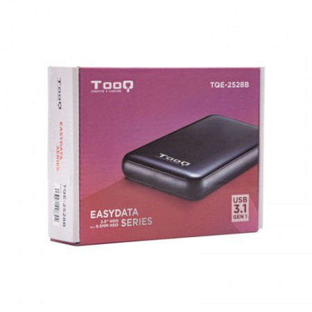 TooQ Caja externa para discos duros 2.5″ SATA I/II/III a USB 3.1 Gen1 con UASP