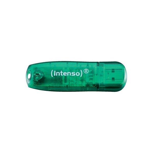 Memoria usb 2.0 intenso rainbow 8gb verde
