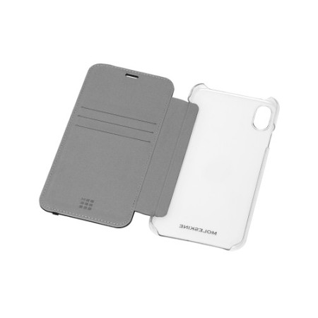 Moleskine ET9CBPXSMCLR funda para teléfono móvil 16,5 cm (6.5″) Folio Negro, Transparente
