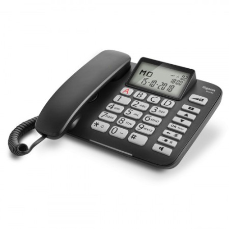 Gigaset DL 580 teléfono Teléfono analógico Negro Identificador de llamadas