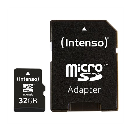 Tarjeta memoria micro sd intenso 32gb cl10  adaptador sd