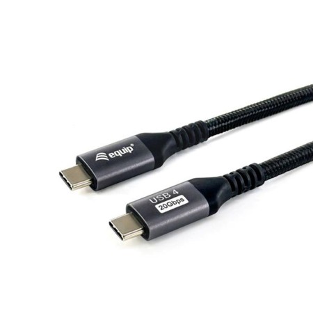 Cable usb tipo c equip usb 4 gen 2x2 pd 100w 4k 60hz 20gbps 2m negro