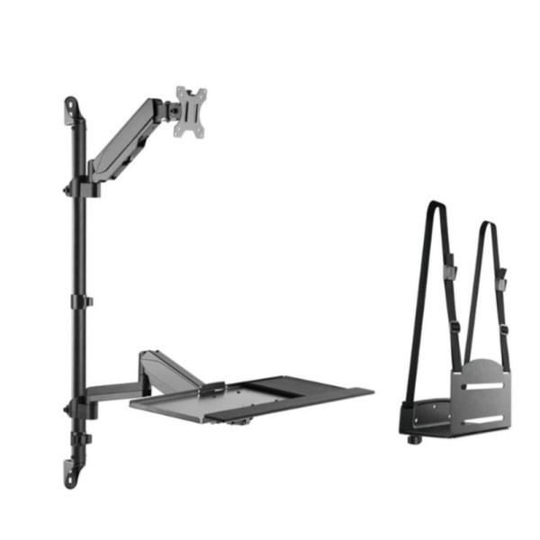 Soporte pared equip vesa hasta 32 pulgadas 100x100 max 8kg  soporte teclado max 1kg