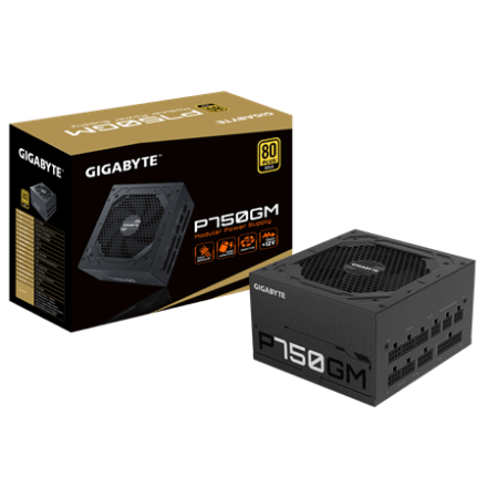 Gigabyte P750GM unidad de fuente de alimentación 750 W 20+4 pin ATX ATX Negro