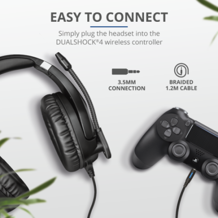 Trust GXT 488 Forze PS4 Auriculares Diadema Negro