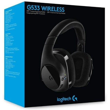 Auriculares Gaming Inalámbricos con Micrófono Logitech G533/ Negros