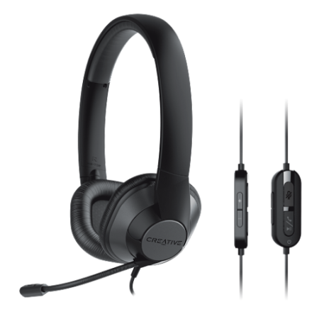 Creative Labs HS-720 V2 Auriculares Alámbrico Diadema Oficina/Centro de llamadas Negro