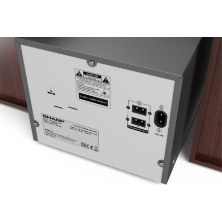 Sharp XL-B512(BR) sistema de audio para el hogar Microcadena de música para uso doméstico 45 W Marrón