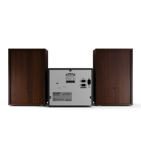 Sharp XL-B512(BR) sistema de audio para el hogar Microcadena de música para uso doméstico 45 W Marrón