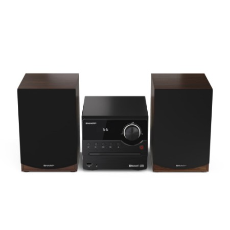 Sharp XL-B512(BR) sistema de audio para el hogar Microcadena de música para uso doméstico 45 W Marrón