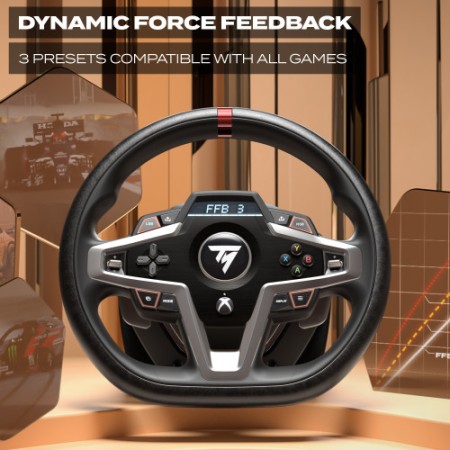 Thrustmaster 4460182 mando y volante Negro USB Volante + Pedales Analógico/Digital PC, Xbox One, Xbox One S, Xbox One X, Xbox Se