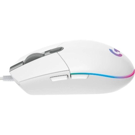 Ratón Gaming Logitech G102 Lightsync/ Hasta 8000 DPI/ Blanco