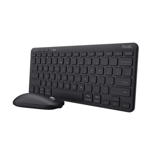 Teclado  raton trust lyra inalambrico multidispositivo