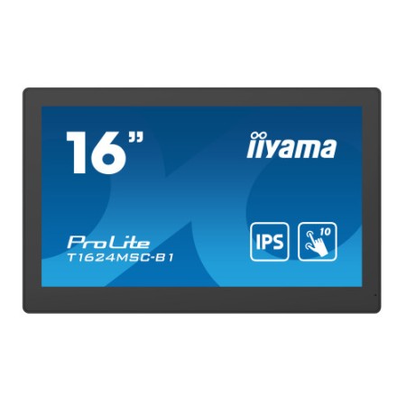 MONITOR IIYAMA 15,6″ PCAP BEZEL FREE FRONT, 10P TOUCH, 1920X1080, HDMI, 385CD/M2 (WITH TOUCH), 800:1, USB INTERFACE, SD-CARD, ME